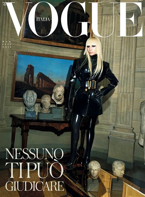 Donatella Versace: the cover and Vogue's full 